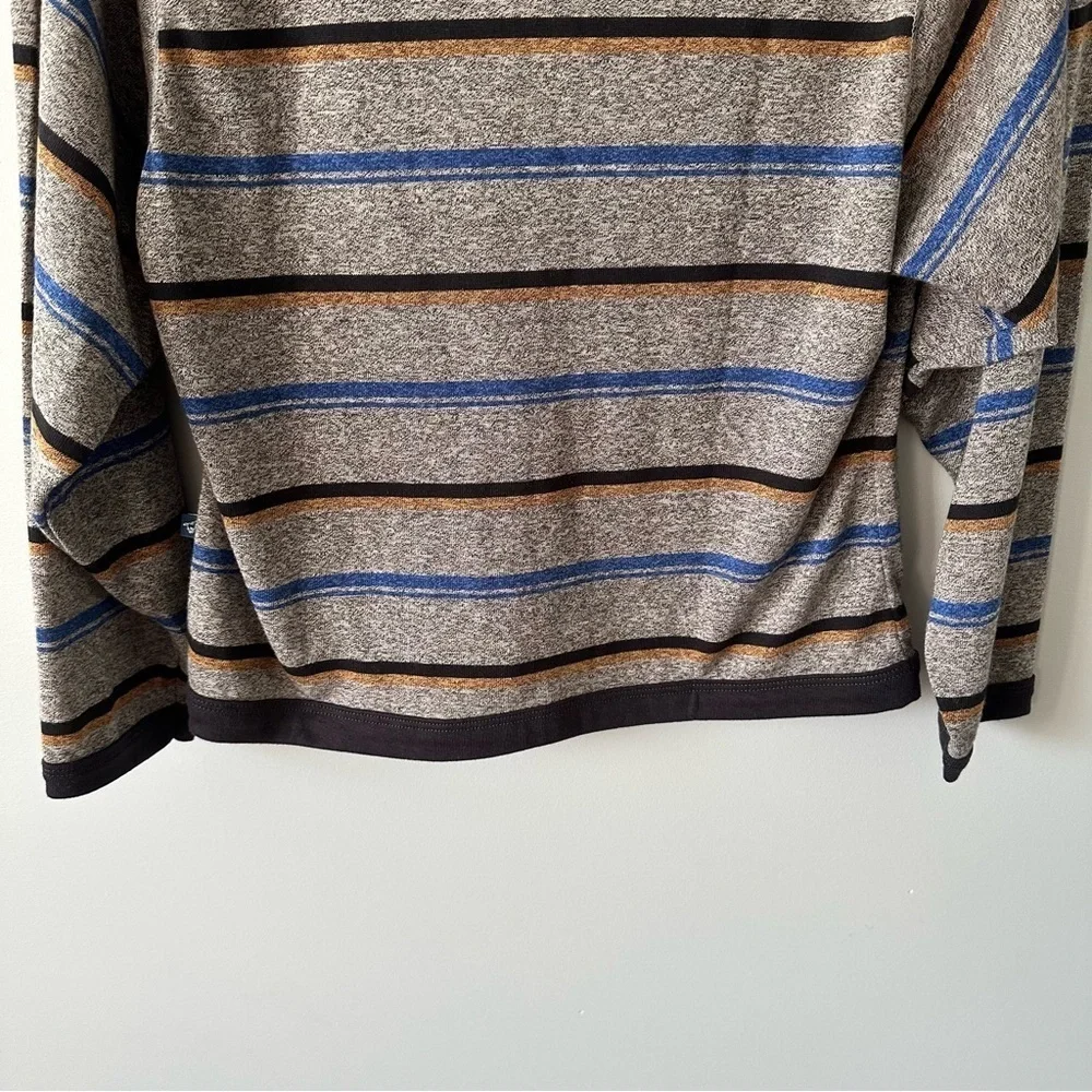 Wrangler Vintage 80's Shirt Striped Long Sleeve Medium Button Henley Retro